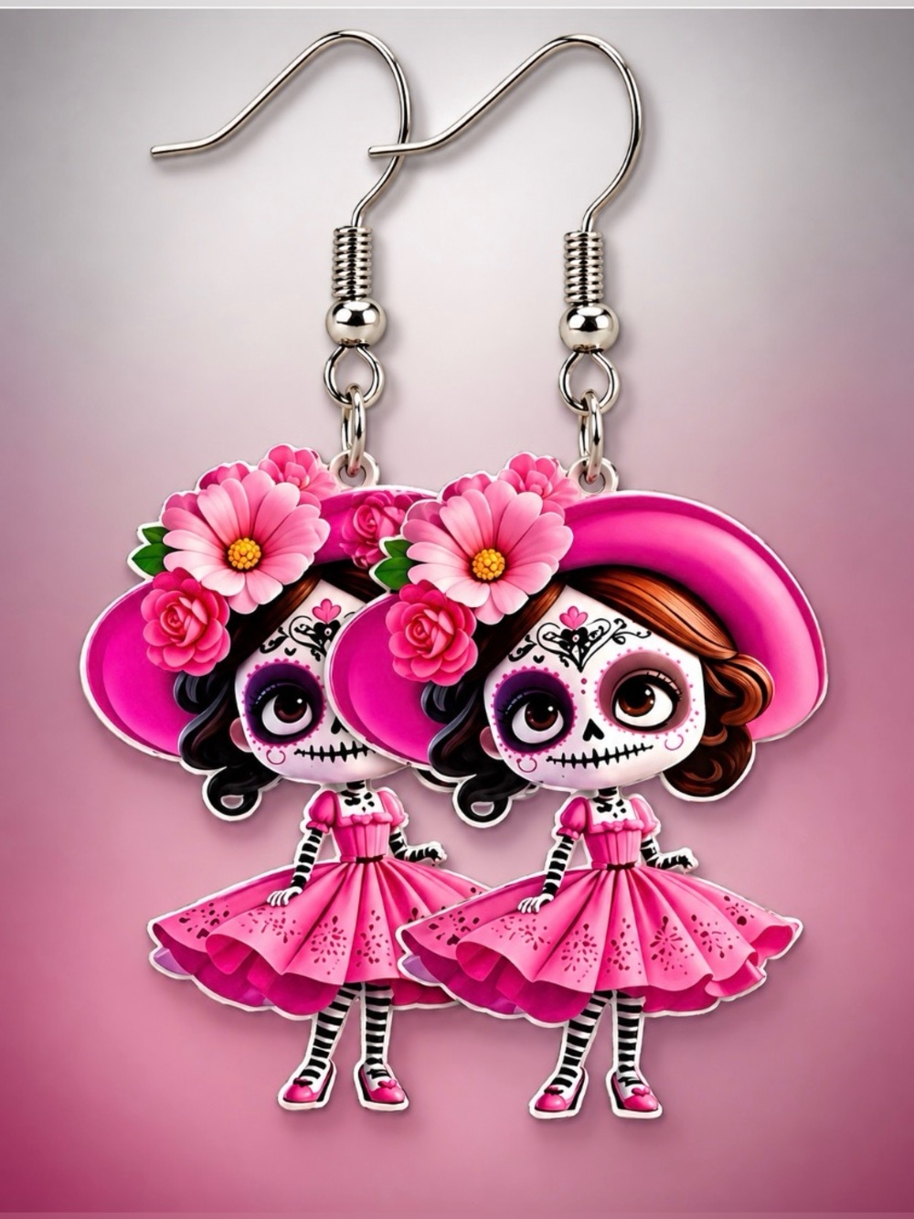 Dia de los Muertos Earrings Halloween Day of the Dead New